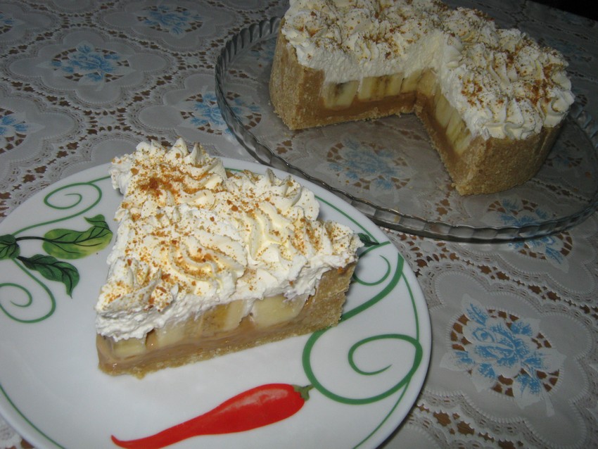 Английский Пирог Баноффи Пай (Banoffee Pie). Без выпечки