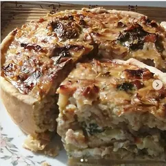 Киш с курицей и брокколи