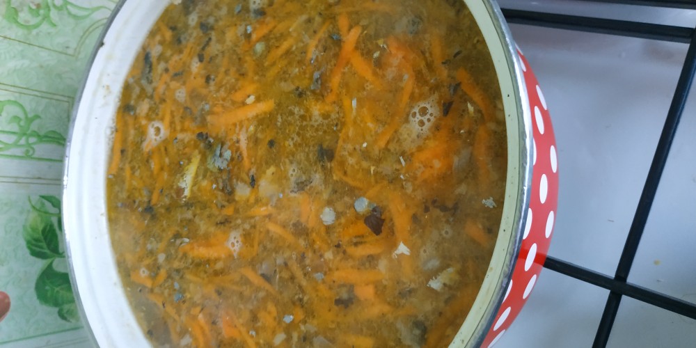 Суп с сайрой