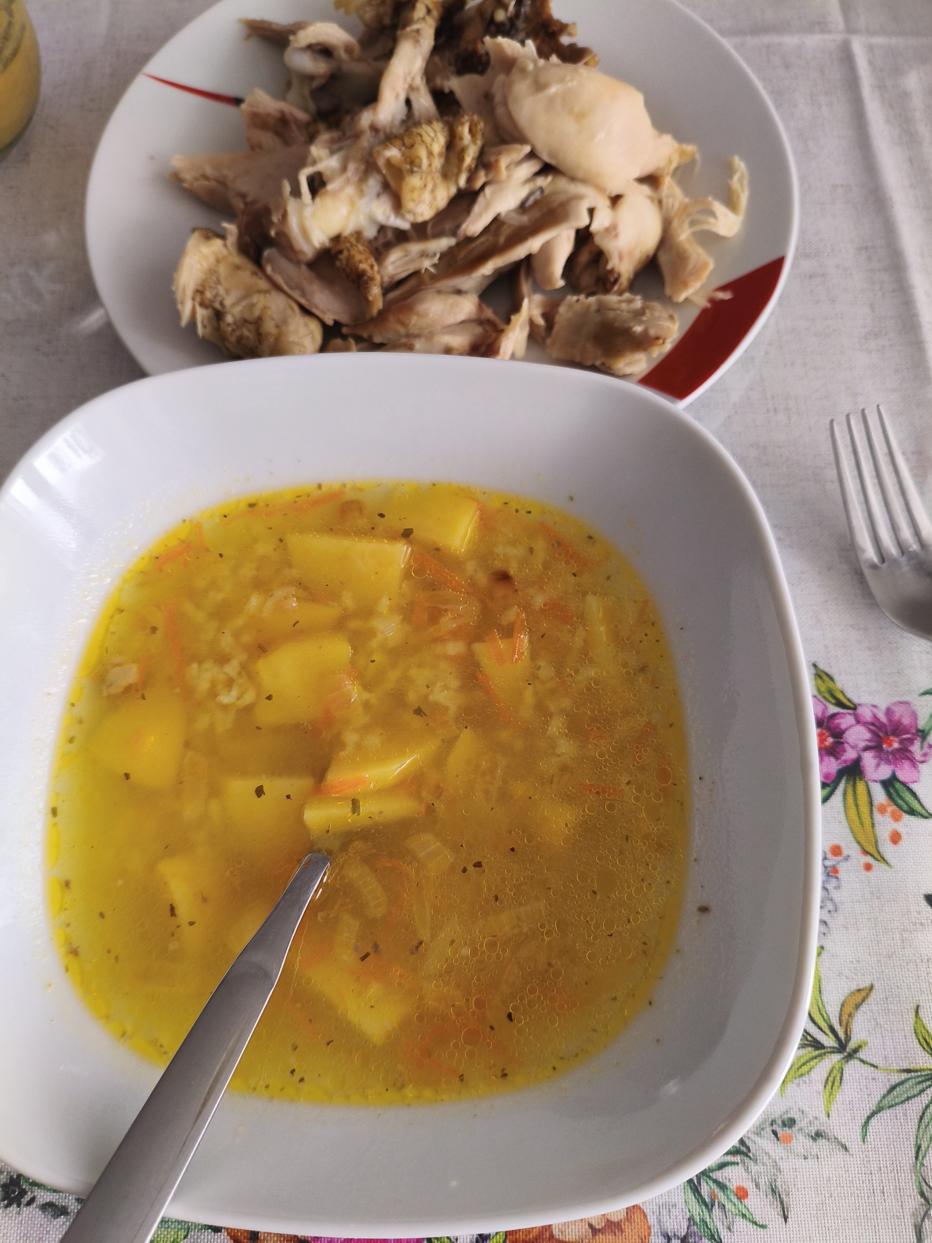 Рисовый суп с ребрышками