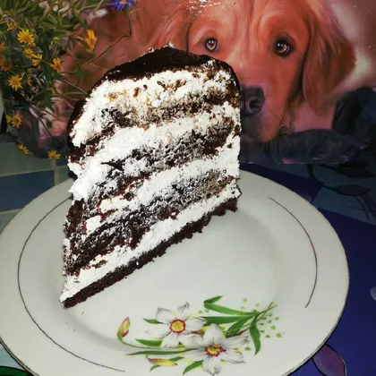 Шоколадный торт с йогуртновым кремом