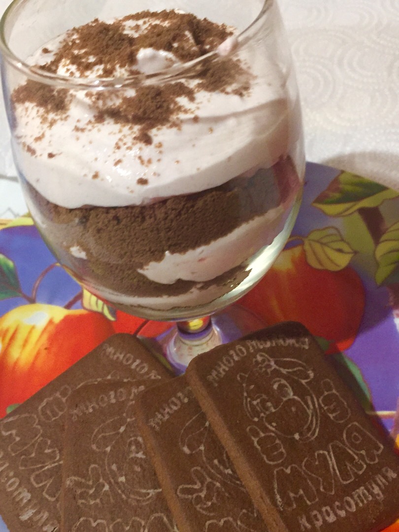 Десерт из творога и печенья