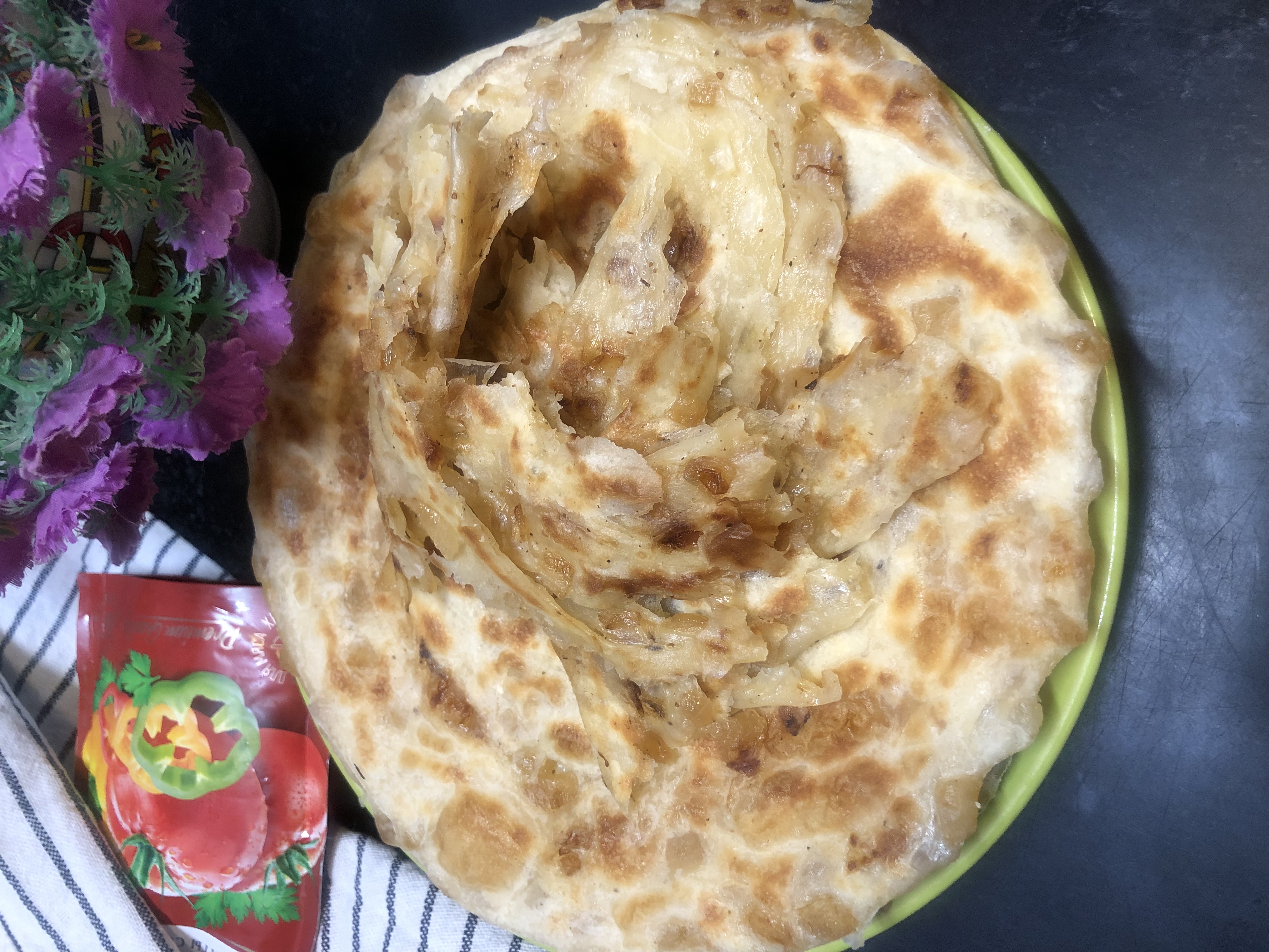 Лепёшки с луком на сковороде🫓🧅