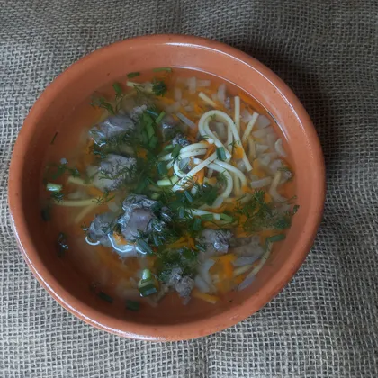 Суп из куриной печени 