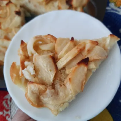 Французский яблочный пирог 'невидимый' Gâteau invisible aux pom