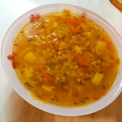 Постный чечевичный суп