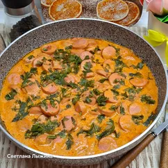 Сосиски в соусе по-фински 