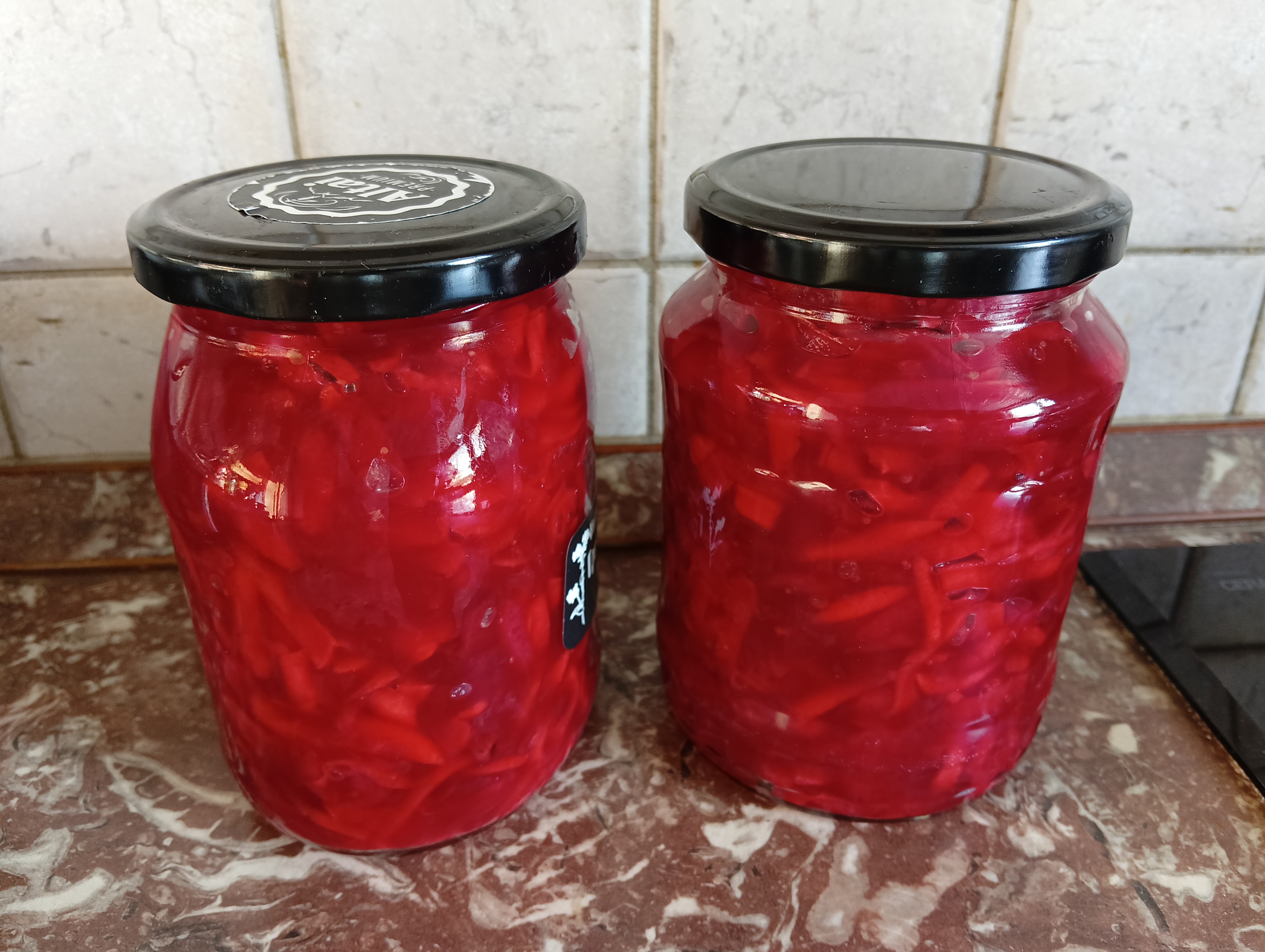 Квашеная свёкла с морковью, чесноком и имбирем на закваске «Вегаферм»
