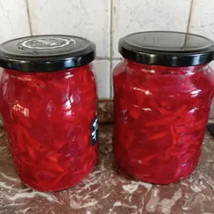Квашеная свёкла с морковью, чесноком и имбирем на закваске «Вегаферм»
