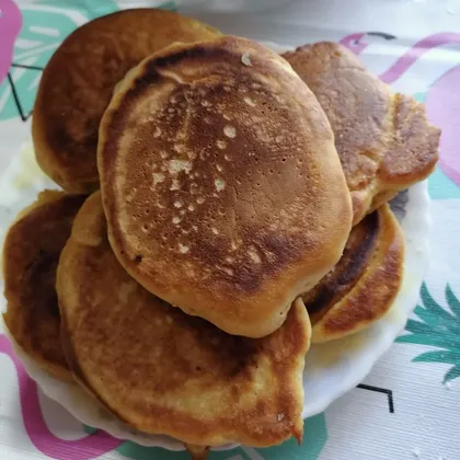 Оладьи на сметане из кукурузной и пшеничной муки!!!