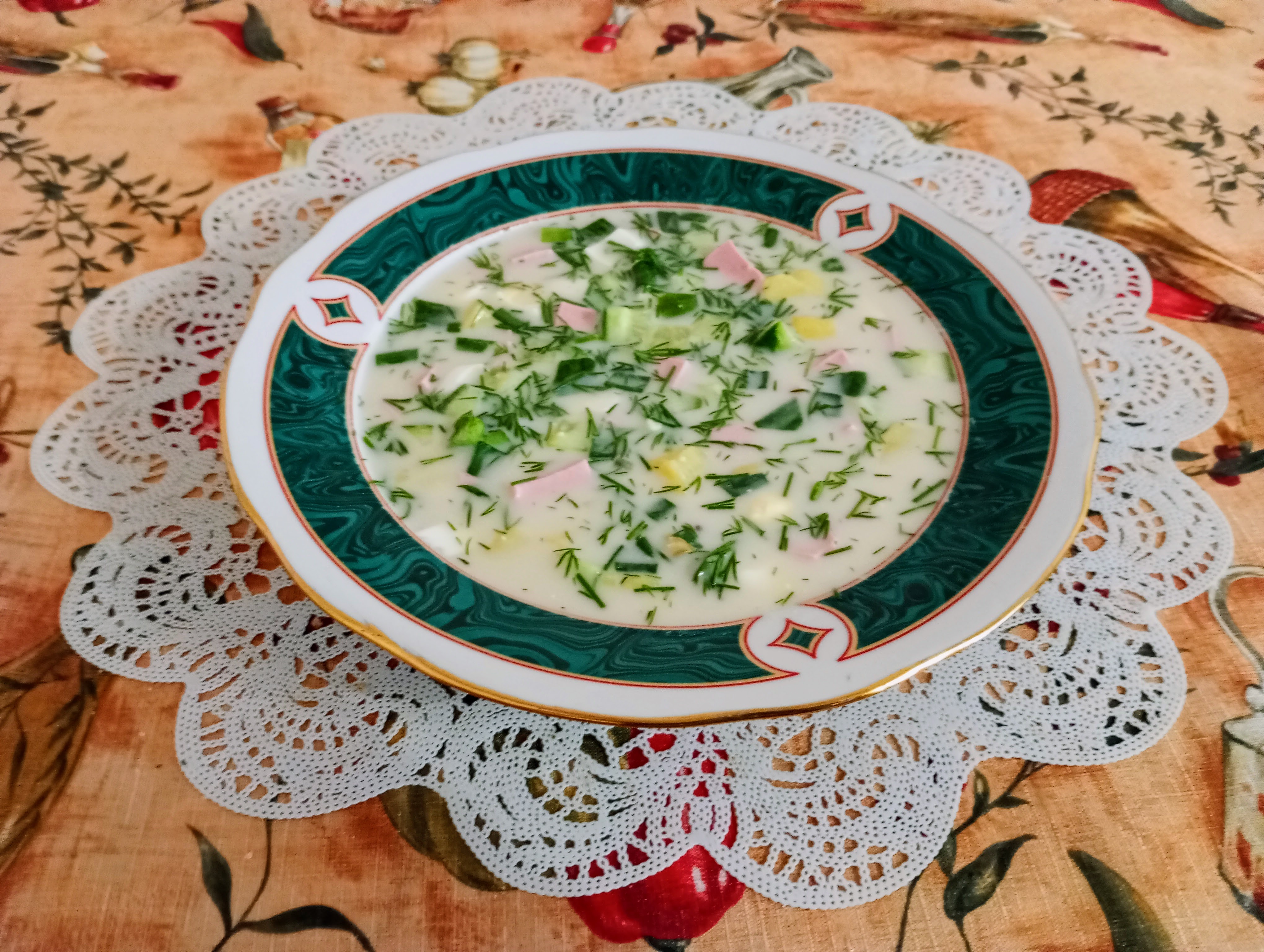 Окрошка на квасе 