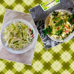 🥗 из белокочанной капусты и огурцов