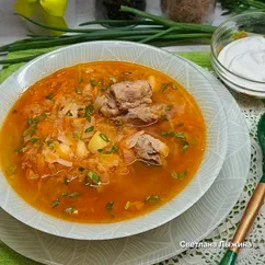 Щи из свинины и свежей капусты