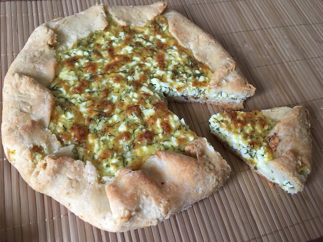 Галета с яйцом и сыром