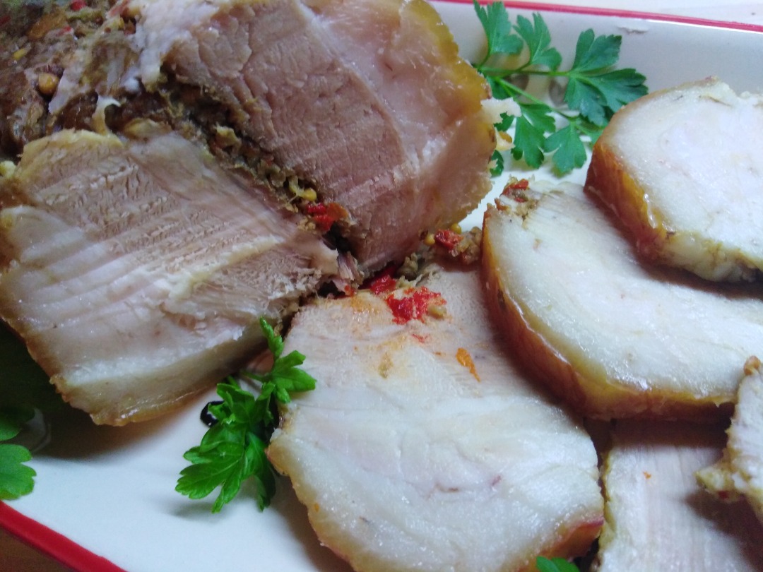 Свинина запеченная с чесноком - пошаговый рецепт с фото на l2luna.ru