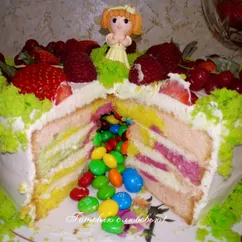 Торт-пиньята (торт с сюрпризом) 🎂👧