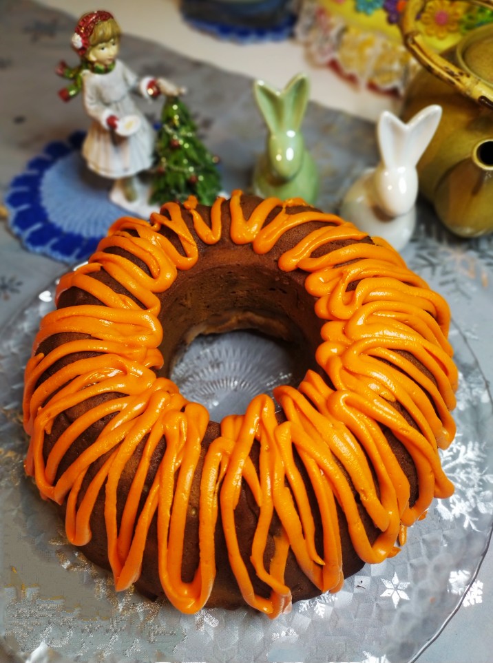 Морковный кекс со сгущенкой