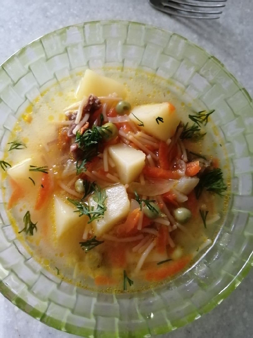 Куриный суп с зеленым горошком и капустой: пошаговый рецепт с фото, видео