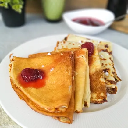 Творожные блины на кефире🥞