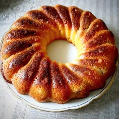 Банановый манник с клубничной ноткой