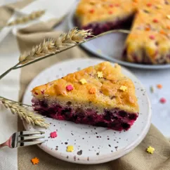 Пирог с замороженными ягодами