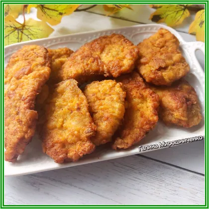 Отбивные из свинины в кукурузной панировке