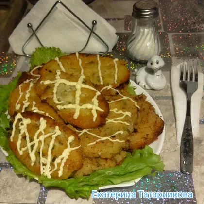 Оладьи из картофельного пюре с зеленью