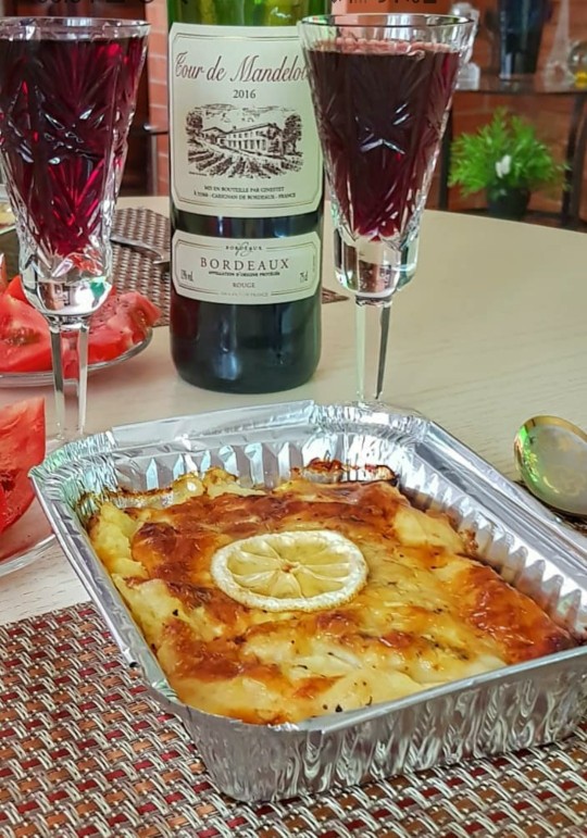 Телапия запечённая с кабачком под сырной корочкой