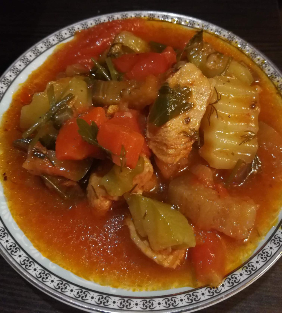 Чанахи с овощами
