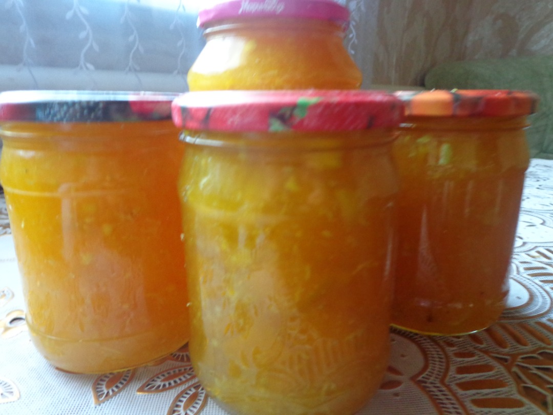 Варенье из тыквы и апельсина с мятой  #заготовки