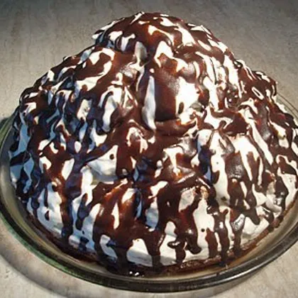 Шоколадно-сметанный торт
