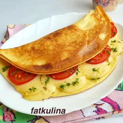 Кукурузный блин с вкусной начинкой 🍅