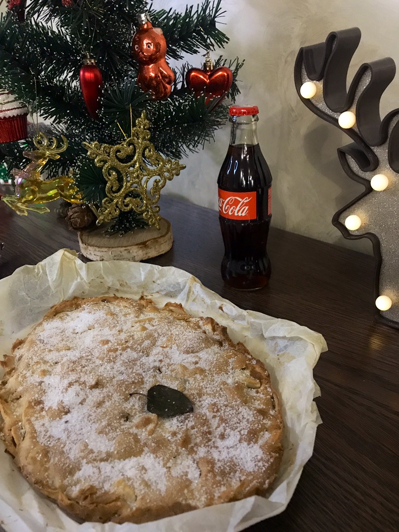 Французкий «НЕВИДИМЫЙ» яблочный пирог 🥧 в новогодние зимние вечера ✨🎄