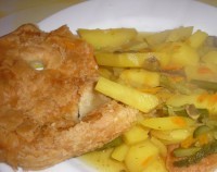 Овощи, запеченные под крышкой из теста
