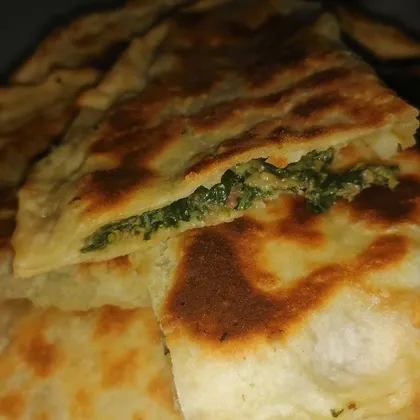 Борек со шпинатом и мясом 🥩 (туркменский блюда)