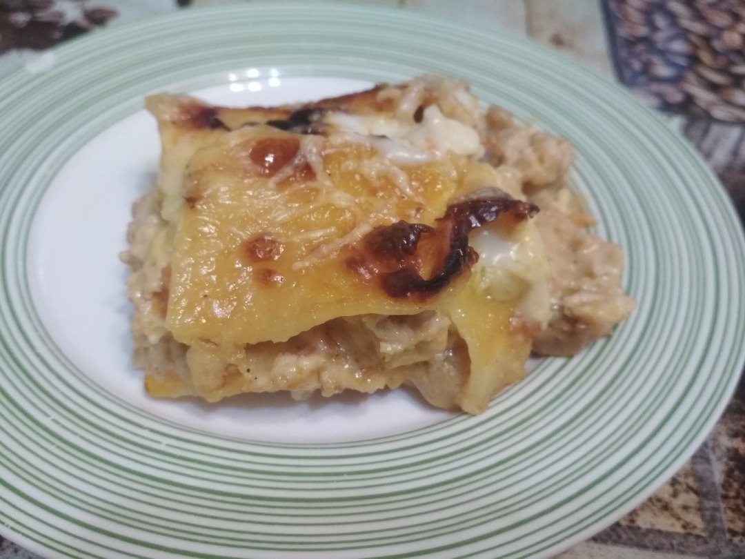 Лазанья с грибами