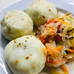 Картофельные клецки (Knödel) со свининой