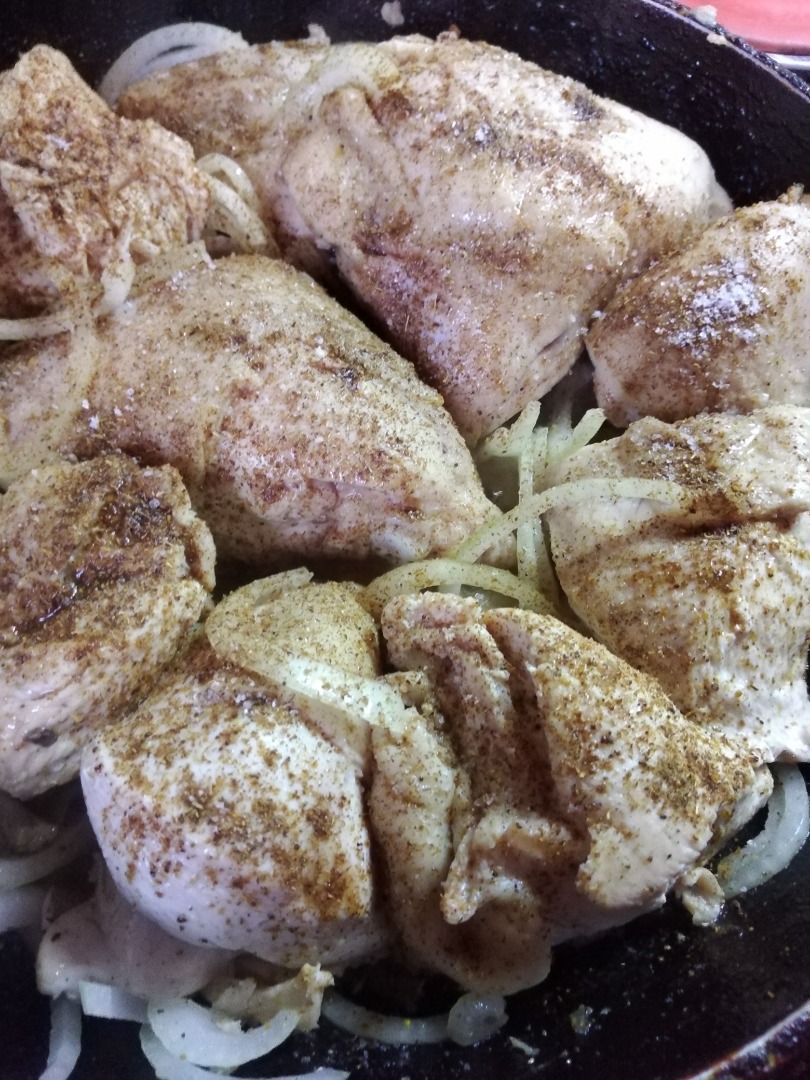 курица жареная на сливочном масле на сковороде рецепт | Дзен