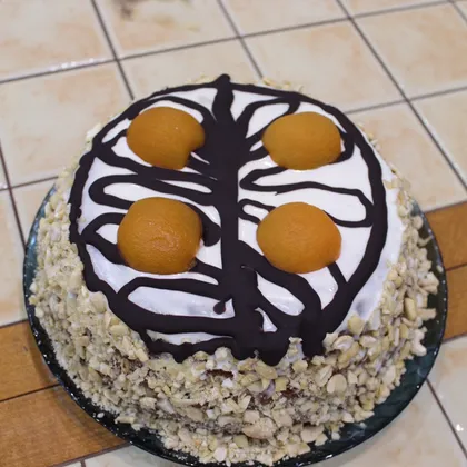 Торт с шоколадным бисквитом в мультиварке