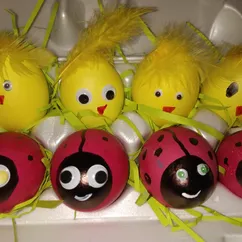 Веселые яички для детей 🐣🐞