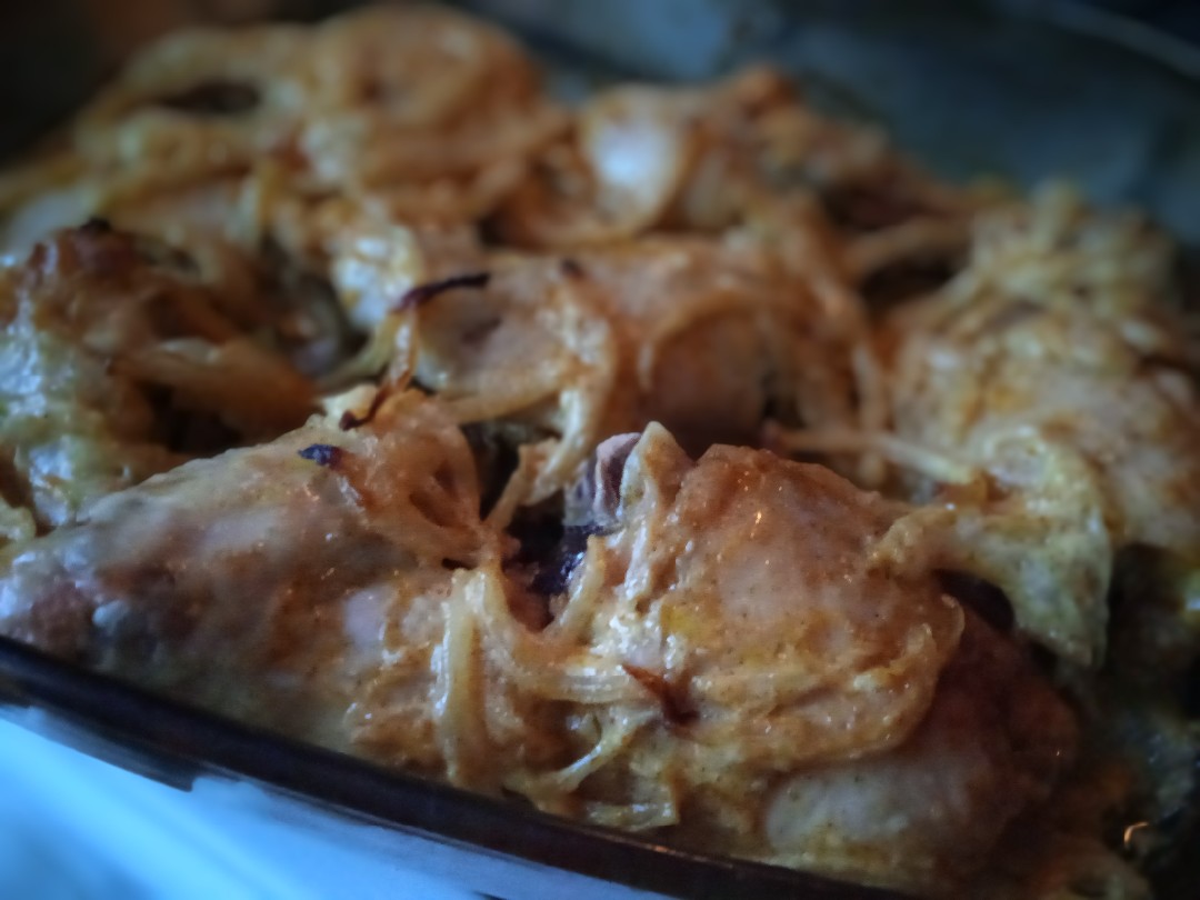 Курочка с лучком в майонезе в духовке🍗