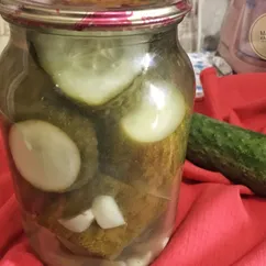 Огурцы маринованные (на зиму) резаные  
