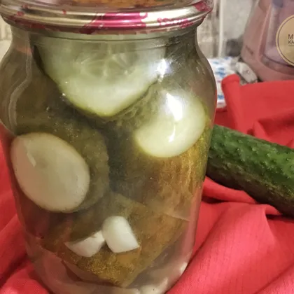 Огурцы маринованные (на зиму) резаные  