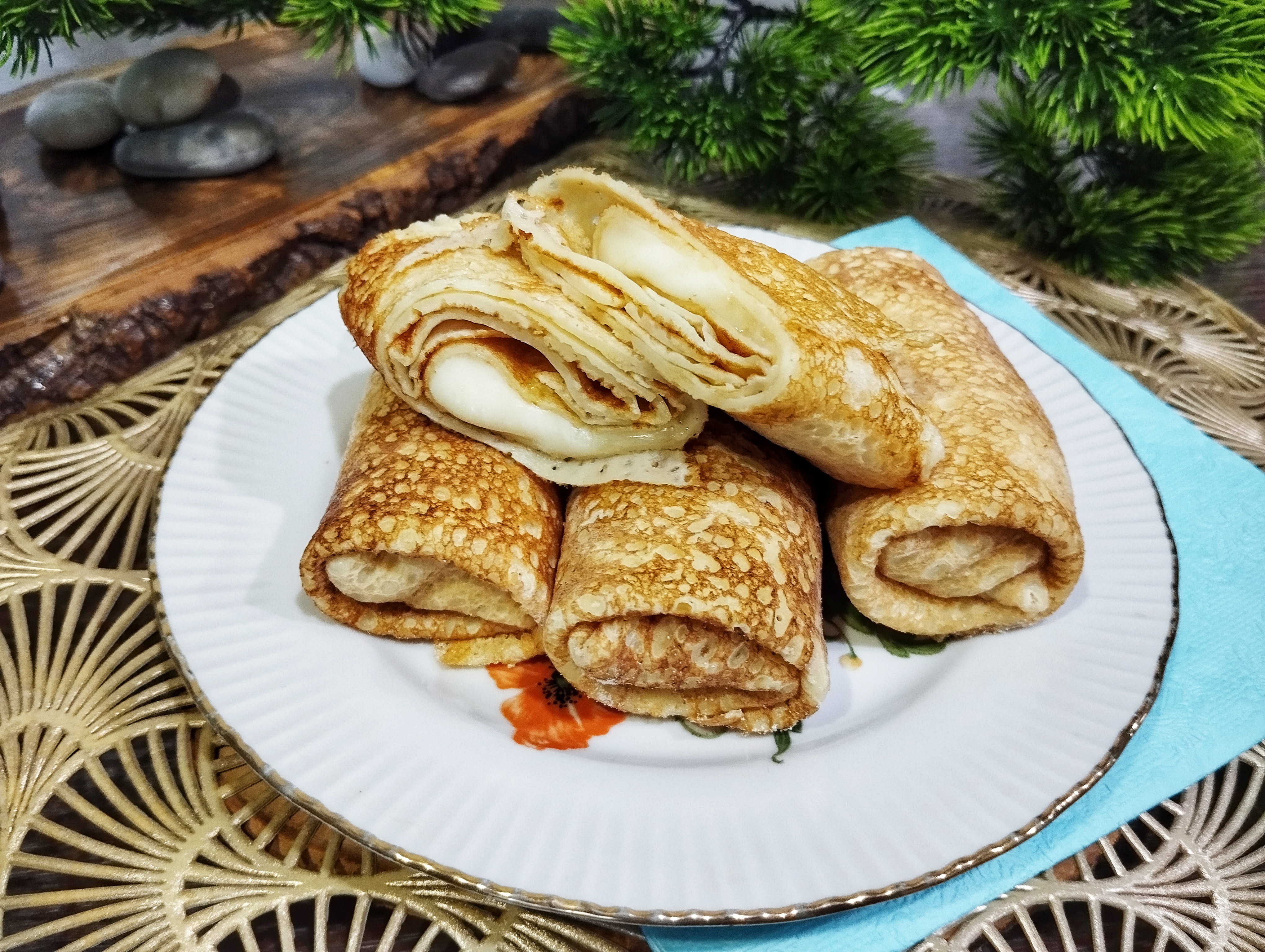 Блинчики с сыром 