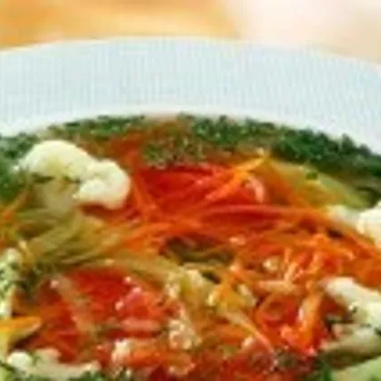 Постный овощной суп «Простой»