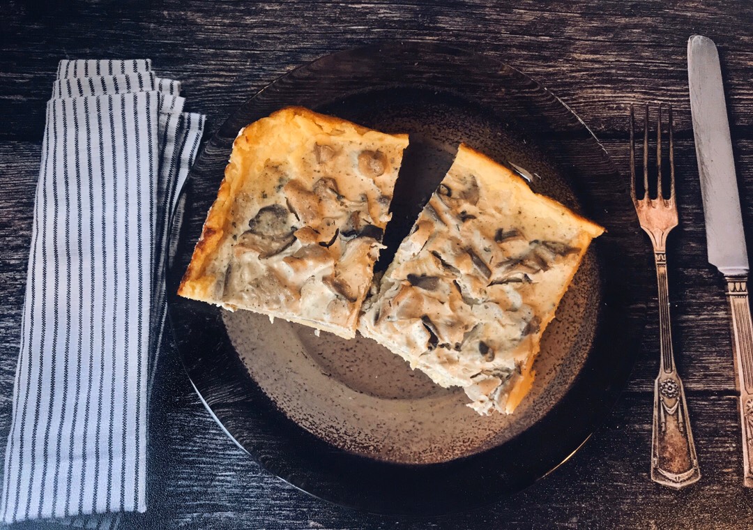Картофельный тарт с грибами 🥔
