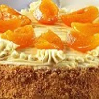 Торт слоеный с абрикосами