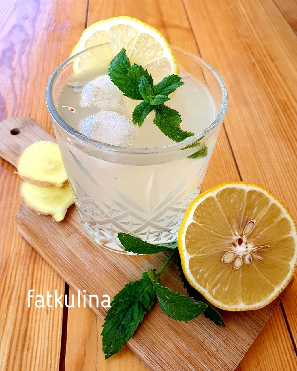 Лимонад имбирь, лимон и мята🍹