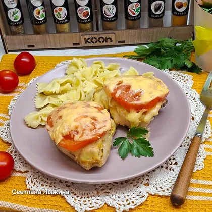 Куриные бёдра под сырной шапкой