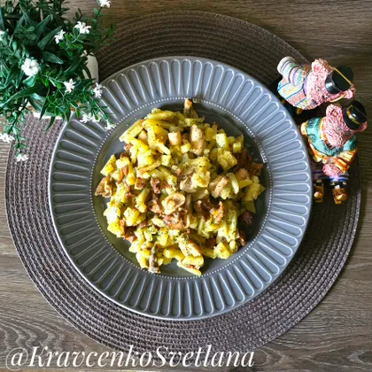 Жареная картошка с грибами